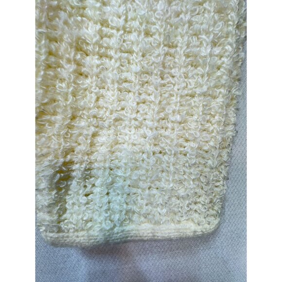 Vintage HRS Women's Open Front Cardigan Acrylic Sweater Knit Soft Size M Ivory - Picture 8 of 11